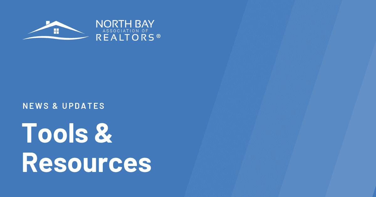 North Bay Association of REALTORS® section header for Tools & Resources